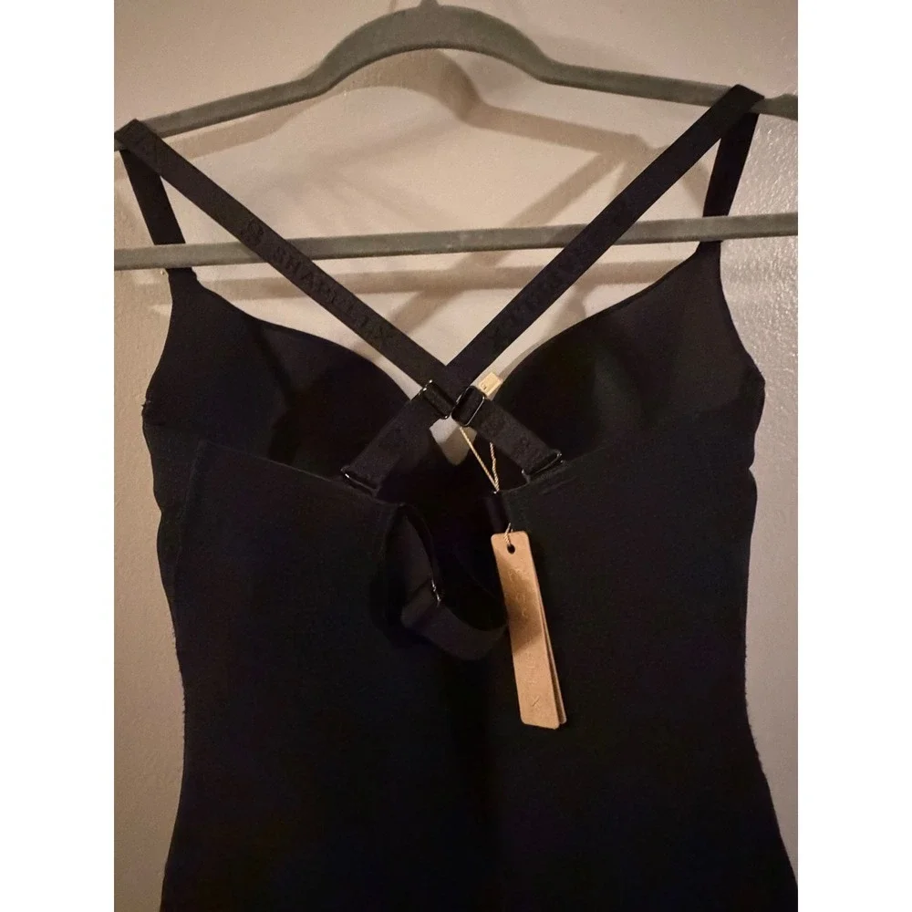 Shapellx PowerConceal Full Body Tummy Control Shapewear Bodysuit Black Small NWT